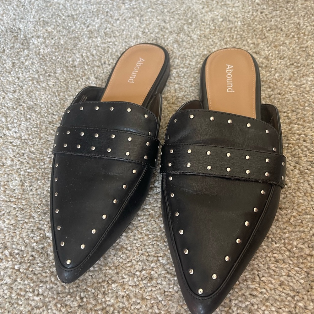 Abound Black Studded Mules